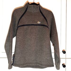 Lowe Alpine Quarter-Zip Polartec Fleece Mid-Layer Brown; Women's US Medium (8)